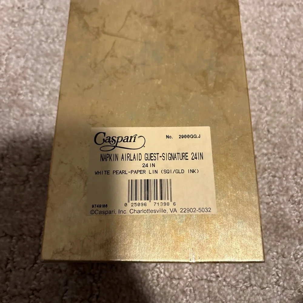 Caspari Napkins Airlaid Guest Signature 24” 24 Each Letter J